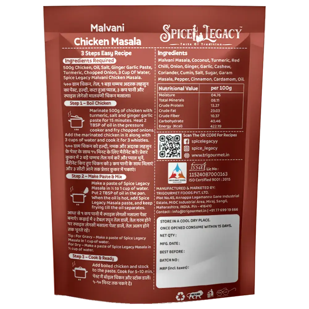 SpiceLegacy - Malvani Chicken Masala